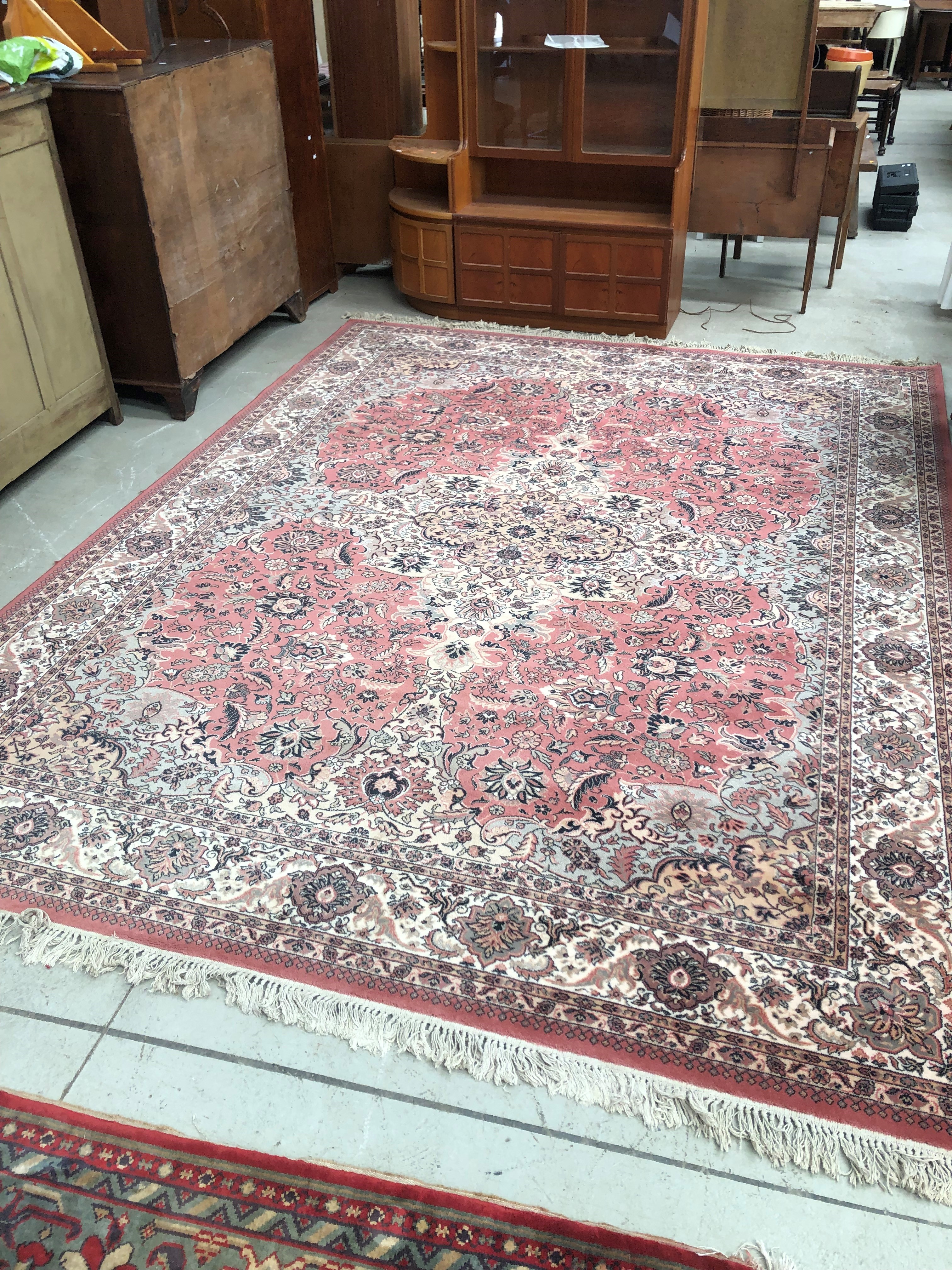 A room sized carpet square approx 366 x 274 (Super Keshan)