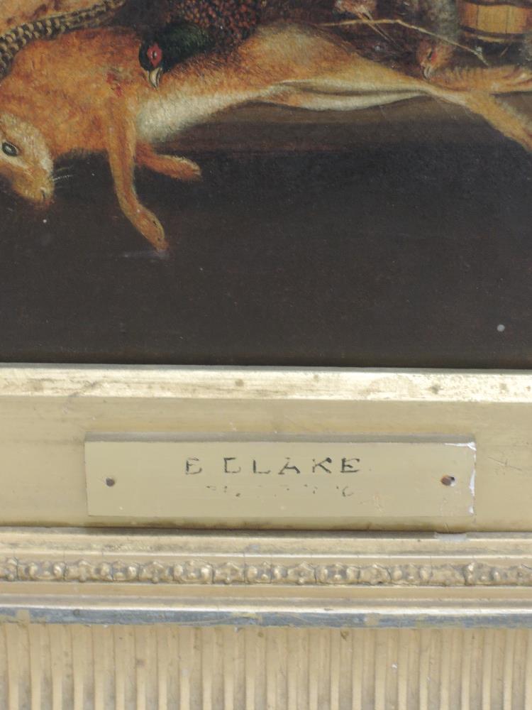 A pair of oil paintings, attributed to Benjamin Blake, game for larder, and dated circa 1820, each - Image 8 of 8