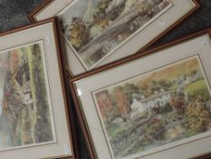 Three prints, after Judy Boyes, Grange in Borrowdale, num 381/850, Miners cottage Little Langdale,