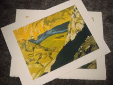 A selection of eight, Ltd Ed prints, after Simon King, Crummock Water, all signed, various