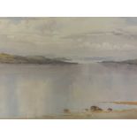 A watercolour, B Eyre Walker, The Sound of Raasay signed and attributed verso, 29 x 46cm, plus frame