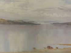 A watercolour, B Eyre Walker, The Sound of Raasay signed and attributed verso, 29 x 46cm, plus frame