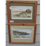 A pair of Ltd Ed prints, after L H Pyatt, St Patricks Chapel Heysham, signed and num 16/100, and Old