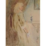 A watercolour, J H B, attributed to John Hodges Benwell, The Duchess, initialled and attributed
