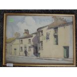 A pair of watercolours, H W Hallas, Flookborough Crown Inn, signed, each 27 x 38cm, plus frame and