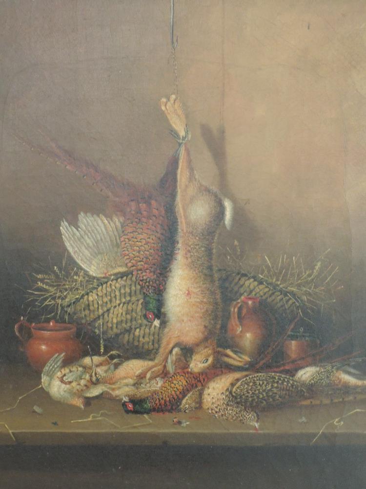 A pair of oil paintings, attributed to Benjamin Blake, game for larder, and dated circa 1820, each