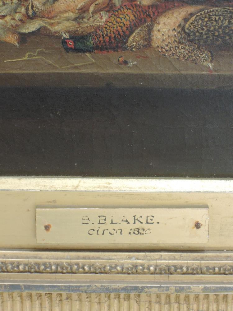 A pair of oil paintings, attributed to Benjamin Blake, game for larder, and dated circa 1820, each - Image 2 of 8