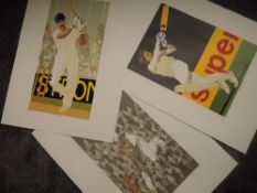 A selection of lithographic prints, after Simon King, cricket interest, Superman IV, (3) dated 1987,