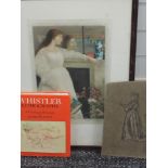 A mezzotint, after J McNeill Whistler, Symphony in White, No 2, signed Arthur L Cox, dated 1922,