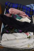 A mixed lot of vintage and retro blouses, skirts and cord trousers(with tags) and more.