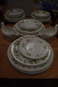 A selection of dinner wares by Royal Doulton in the Miramont design