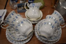 a part tea service by Royal Albert in the Memory lane design