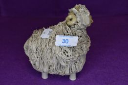 A figure study of a sheep or ram by Ben Holgate 14cm tall approx