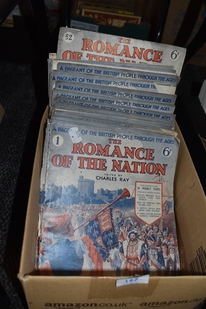 A selection of vintage magazines 'The romance of the nation'.