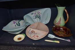 A selection of ceramics by Carleton Ware including Rouge Royale and Australian design