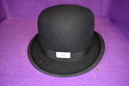 a large sized bowler hat by Robinsons of London retailed by Starkies Preston