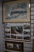 A selection of local interest steam train prints for the Settle to Carlisle railway