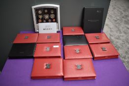A collection of Royal Mint Proof Year Sets, 1996, 1997, 1998, 1999, 2000 2001, 2002, 2003, 2004,