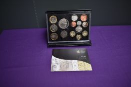 A Royal Mint 2011 Proof Year Set in case with certificate, 14 coin set