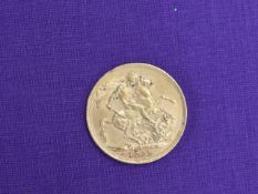 A 1911 George V Gold Sovereign
