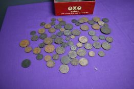 A collection of GB Copper Coins, 1600's to 1800's, Farthings, Halfpennies and Pennies along with