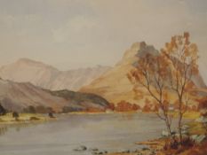 A watercolour, Jack Green, Lakes landscape, signed, 34 x 53cm, plus frame and glazed