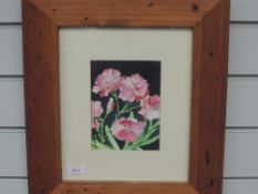 A watercolour C E Longland, Oleander still life, signed and dated (19)99, 17 x 13cm, plus frame