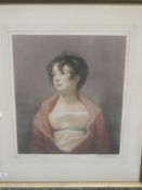 A mezzotint, after Ellen Jowett, Mrs Urquart, signed and dated 1933, 50 x 40cm, plus frame and