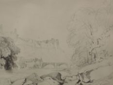 Two pencil sketches, attributed to Henry Harris Lines, Richmond, dated 1831, 22 x 33cm, and