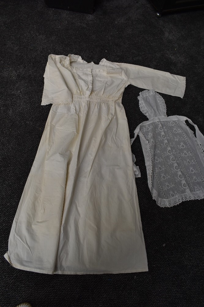 A mixed lot of vintage and antique underwear, aprons and more also included is a Victorian - Image 2 of 5