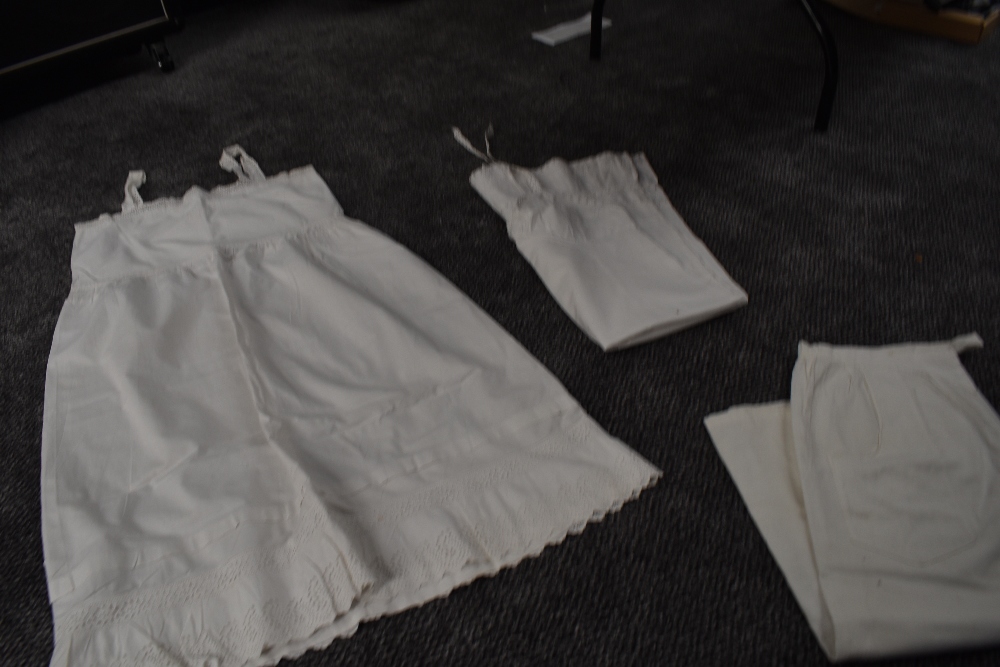 A mixed lot of vintage and antique underwear, aprons and more also included is a Victorian - Image 5 of 5