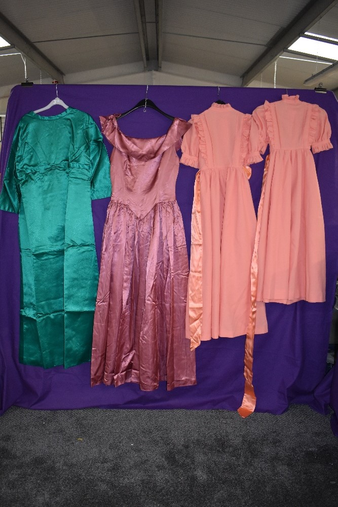 A selection of 60s and 70s gowns.