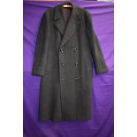 A gents 1950s double breasted overcoat,larger size.