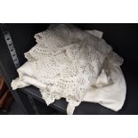 A collection of Victorian / Edwardian corset covers night dresses split leg knickers and similar