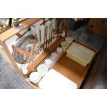A vintage Brexton picnic set for six appears unused