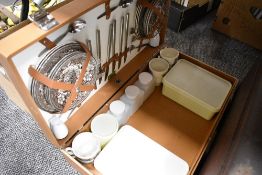 A vintage Brexton picnic set for six appears unused