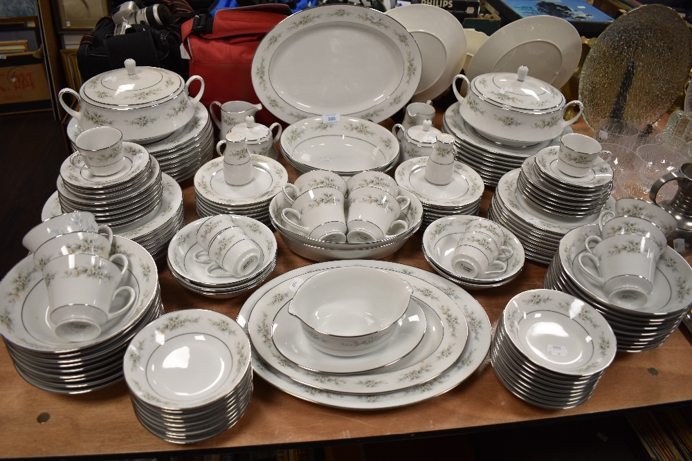 A large part tea and dinner service by Contemporary Noritake in the Melissa design