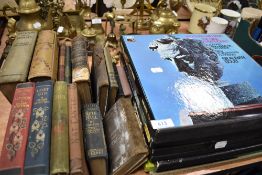 A selection of text and reference books and some classical record sets