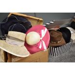 A selection of ladies hats