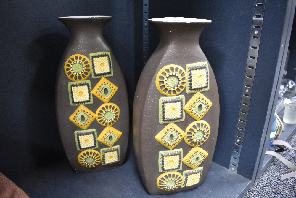 A pair of mid century Brentleigh ware vases.