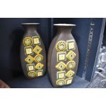 A pair of mid century Brentleigh ware vases.