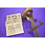 A late 19th/early 20th century 'The perfecscope' stereoscope and a collection of photographs