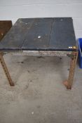 A industrial style work bench approx. 92 x 92cm