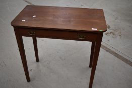 A Victorian stained frame side table, width approx. 65cm