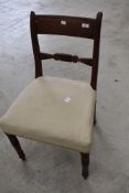 A 19th Century mahogany dining chair in the Regency style