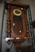 A 19th Century mahogany cased Vienna style wall clock