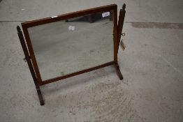 A 19th Century mahogany frame toilet mirror