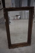 An Antique gilt frame wall mirror, approx. 64 x 39cm