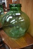 A traditional glass carboy, height approx. 34cm