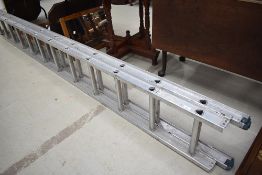 A set of aluminium ladders